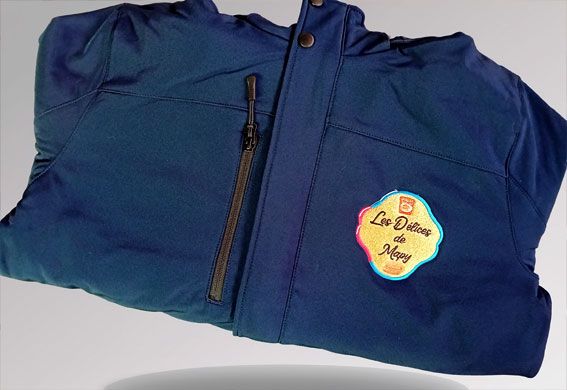 Softshell avec patch brodé Les Délices de Mepy